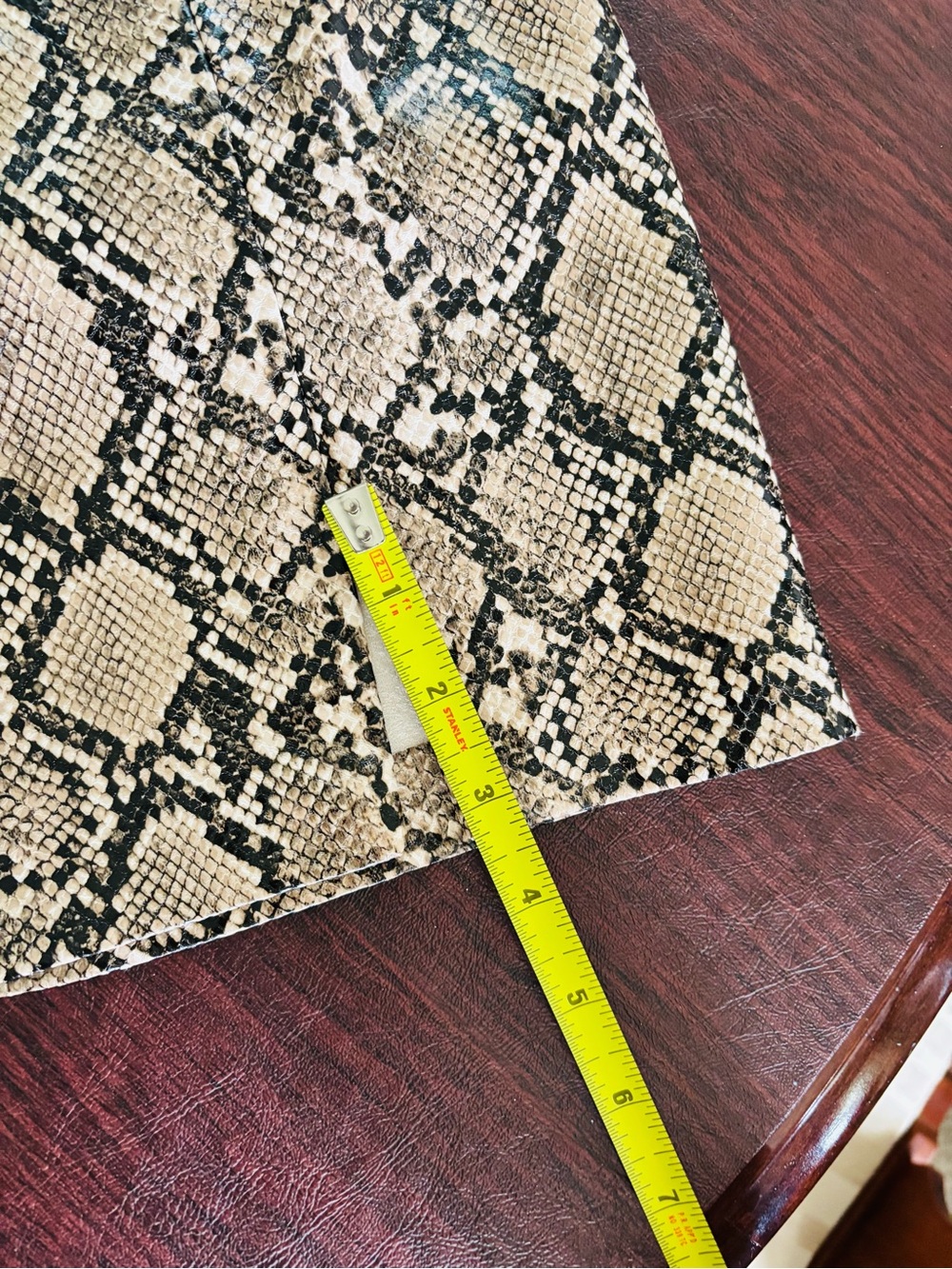 ZARA Snakeskin Print Mini Skirt | NWT 🐍✨ - Picture 4 of 5